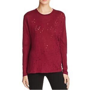 IRO Distressed Pullover Sweater Knit Top